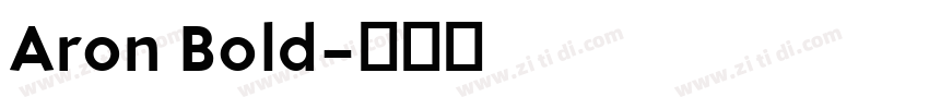 Aron Bold字体转换